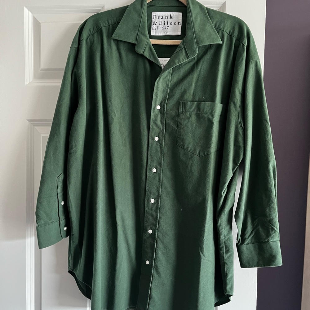 Frank & Eileen Women's Deep Green Button Down Shirt Reasonable offers considered